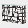 Global Views Fragments Blackened Iron Console