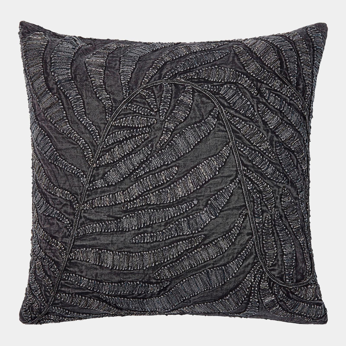 Global Views Beaded Palm Leaf Pillow Clearance