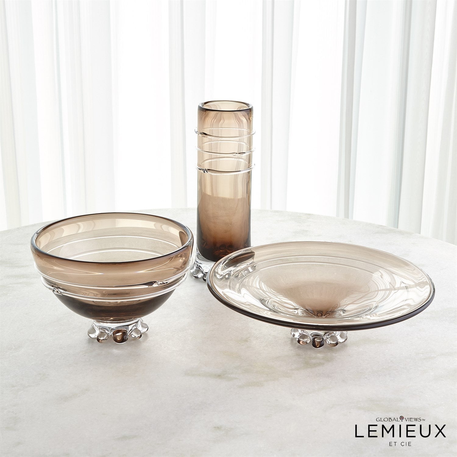 Global Views Verre Lisse Collection - Dore