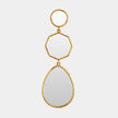 Global Views Julie Shiny Brass Mirror