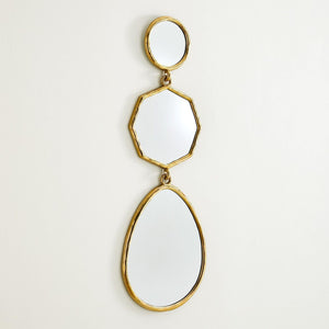 Global Views Julie Shiny Brass Mirror