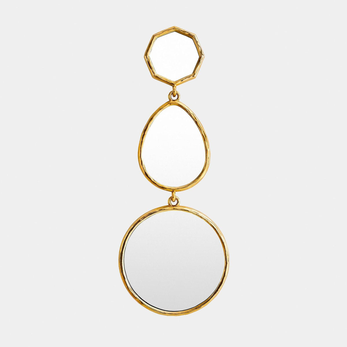 Global Views Julie Shiny Brass Mirror