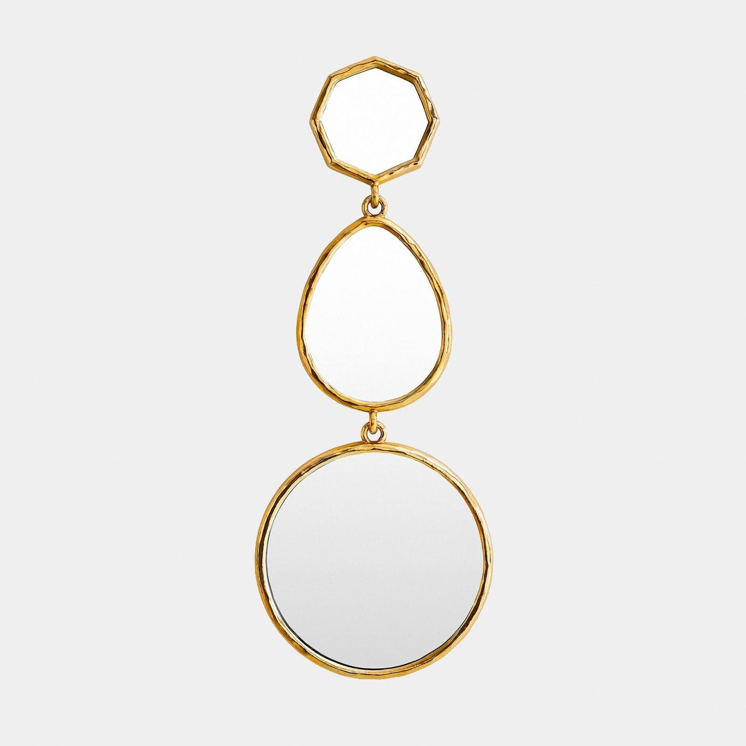 Global Views Julie Shiny Brass Mirror
