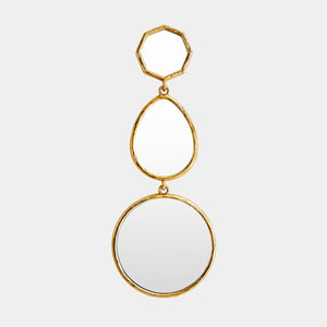 Global Views Julie Shiny Brass Mirror