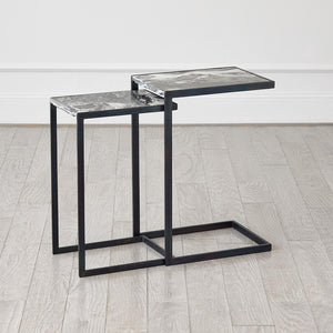 Global Views Nudge Nesting Gunmetal Table
