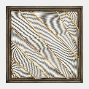 Global Views Shaddox Natural Iron and Smokey Bronze Wall Panel