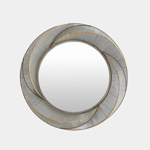 Global Views Whip Iron & Braised Brass Wire Mirror