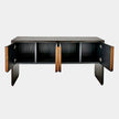 Global Views Bjorn Horn Black Inlay Console