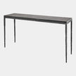 Global Views Forrester Blackened Flamed Marble Console