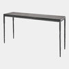 Global Views Forrester Blackened Flamed Marble Console