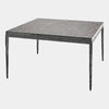 Global Views Forrester Blackened Flamed Marble Cocktail Table