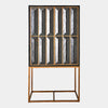 Global Views Bjorn Horn Black Inlay Bar Cabinet