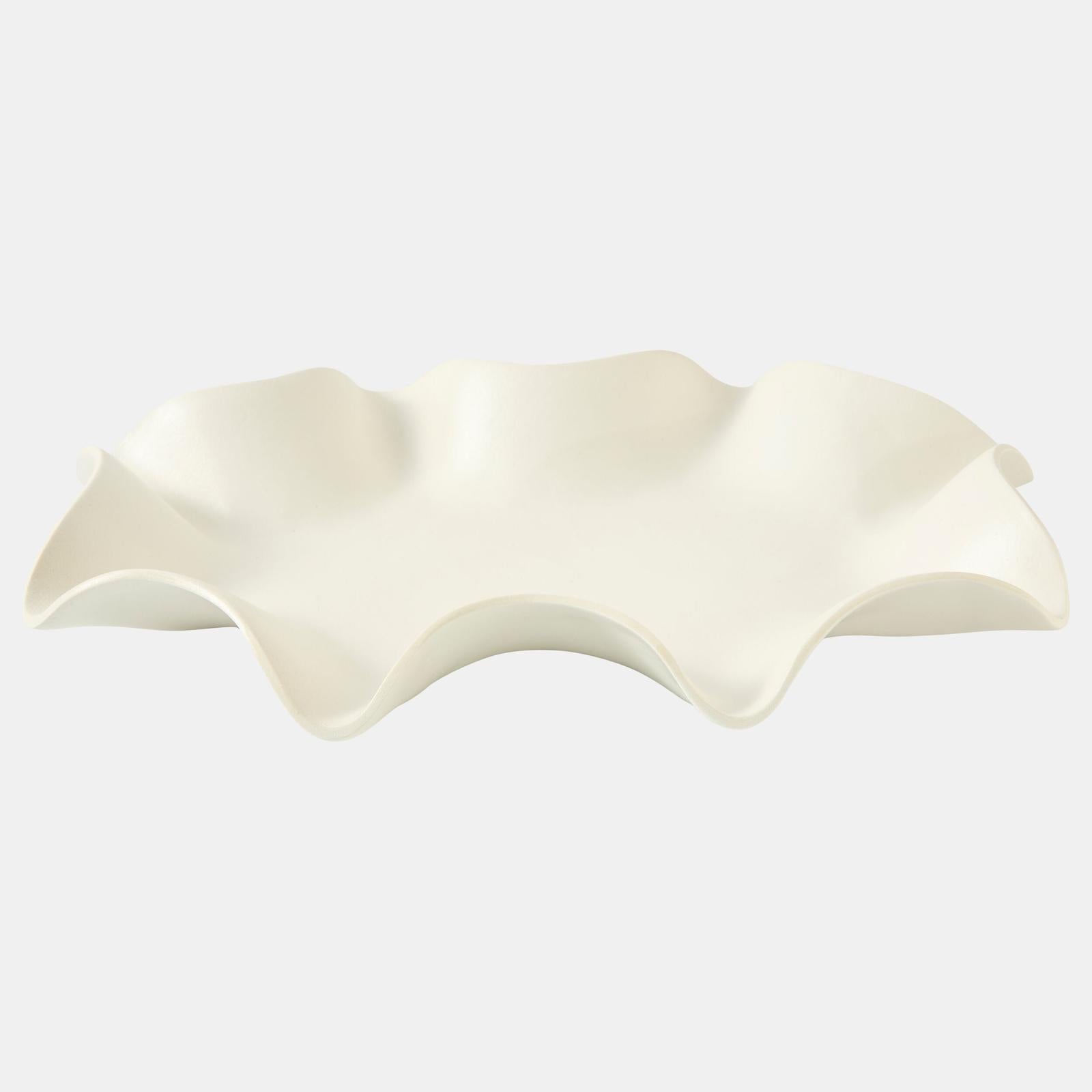 Global Views Frill White Tray