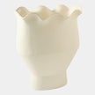 Global Views Frill White Vase