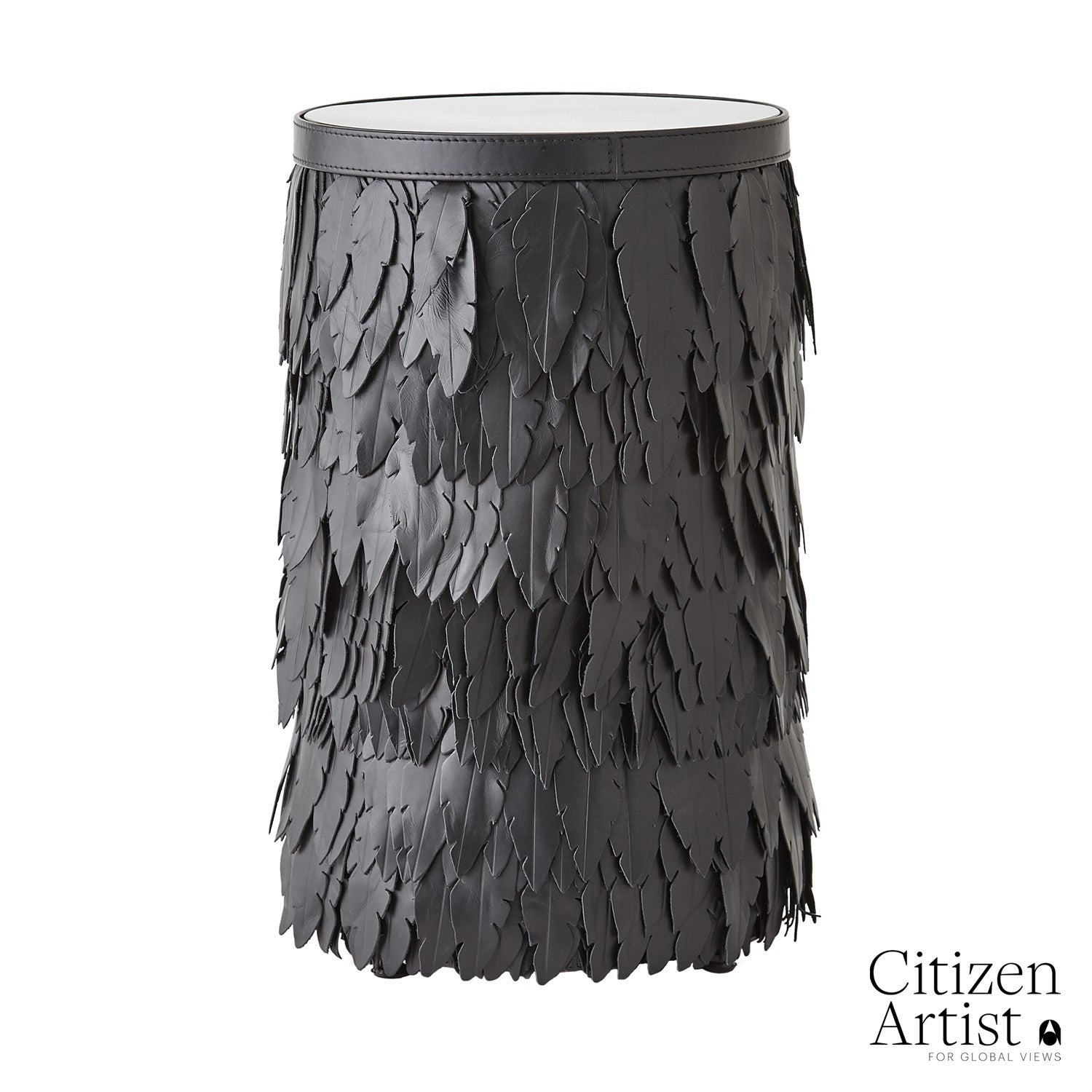 Global Views Emily Martini Table - Black