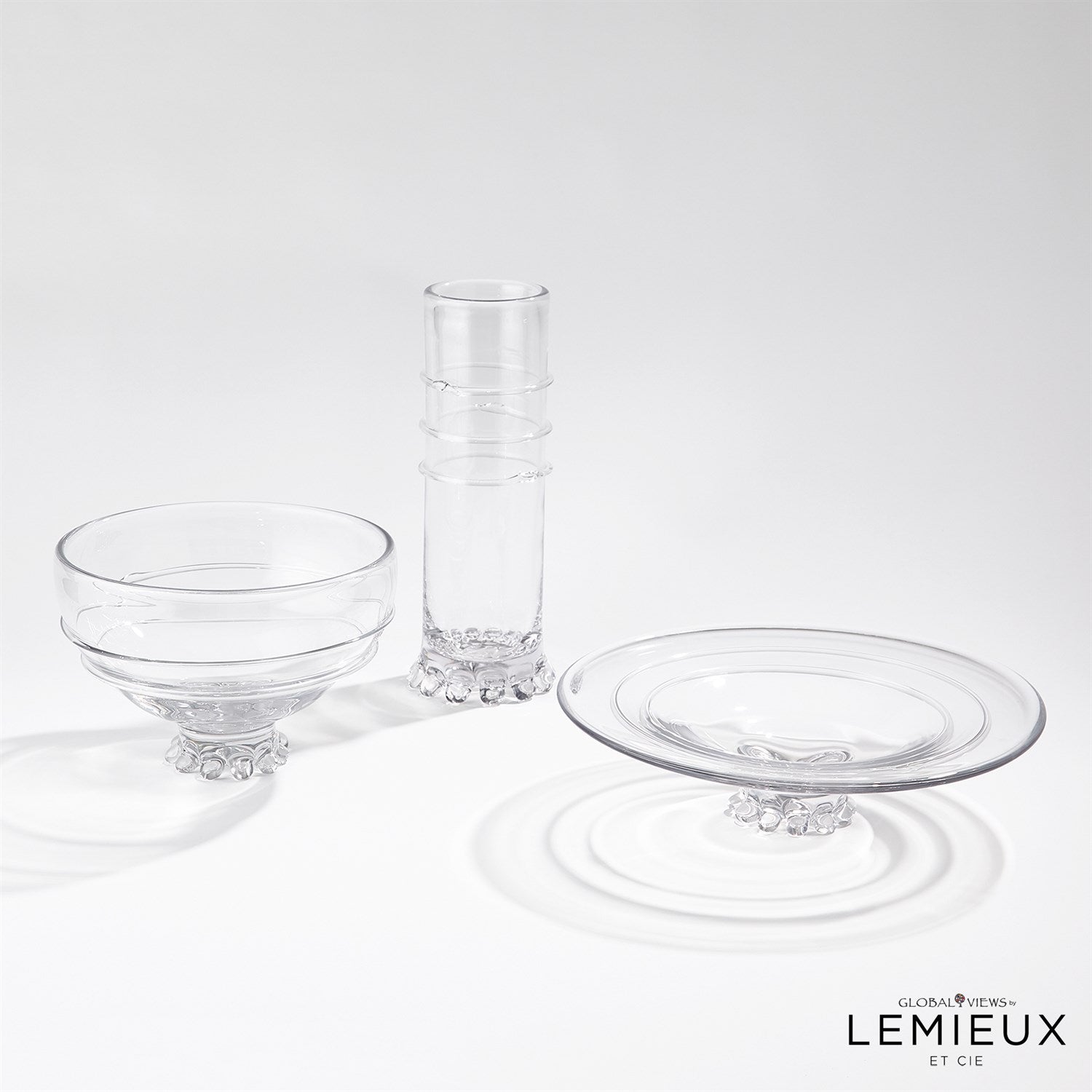 Global Views Verre Lisse Collection - Clear