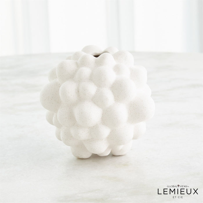 Global Views Bubble Vase - Volcanic White