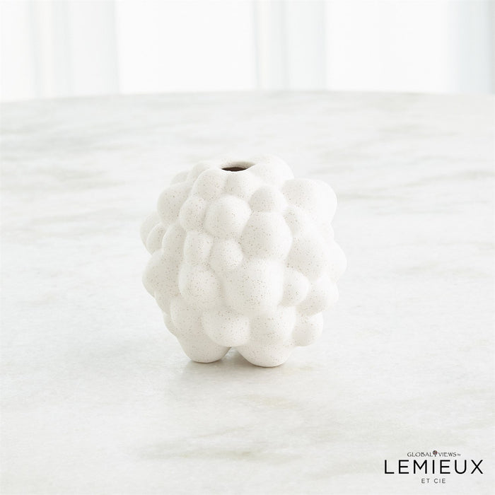 Global Views Bubble Vase - Volcanic White