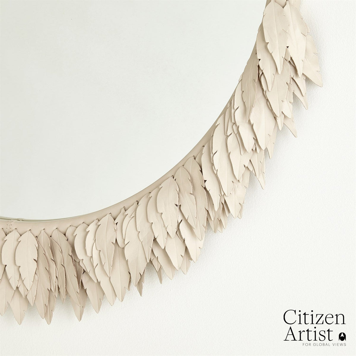 Global Views Emily Mirror - Ivory