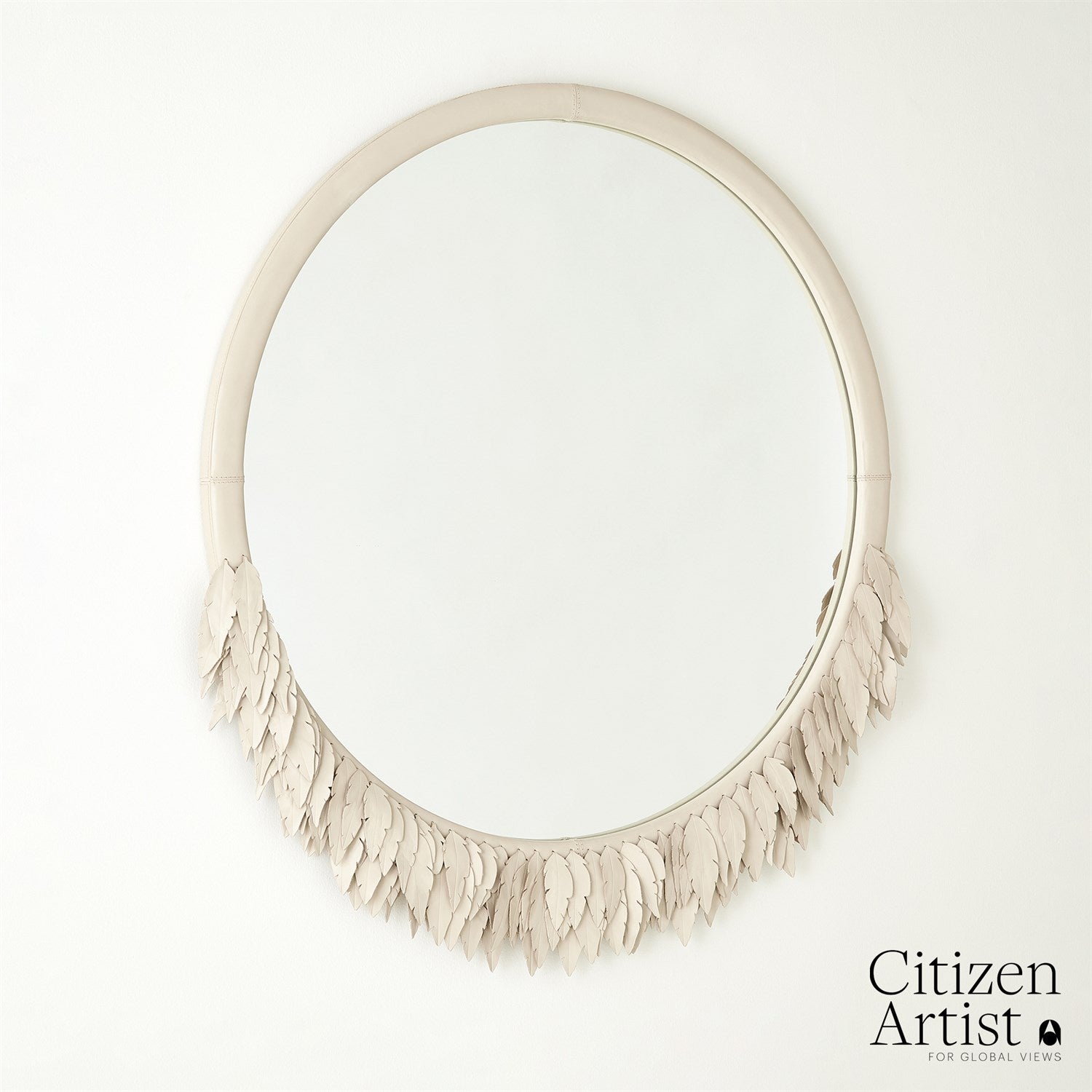 Global Views Emily Mirror - Ivory