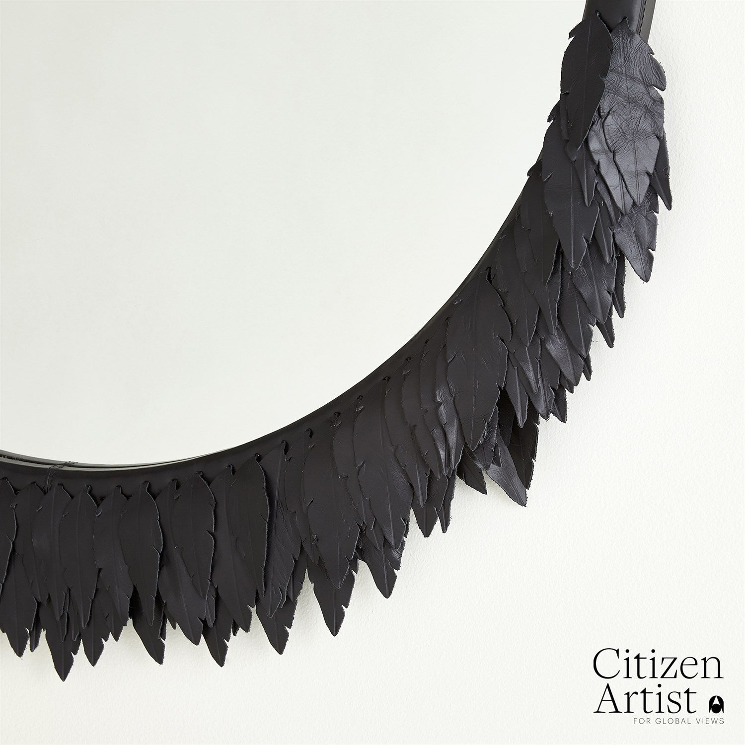 Global Views Emily Mirror - Black