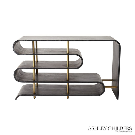 Global Views Traverse Console Table - Ebony Cerused by Ashley Childers