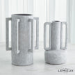 Global Views Normandie and Bretagne Vase - Light Grey
