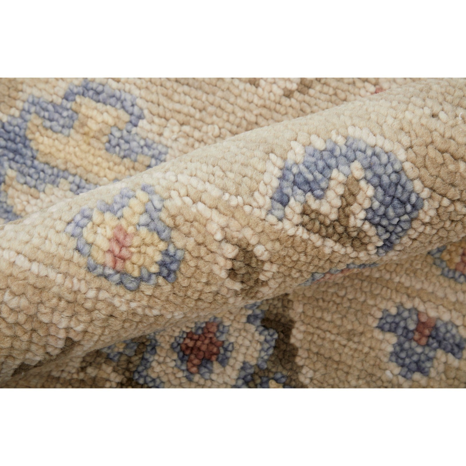 Feizy Fillmore 69CJF Transitional Floral & Botanical in Brown/Tan/Blue