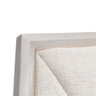 Michael Amini Fantosini King Tufted Panel Bed - Silver Mist