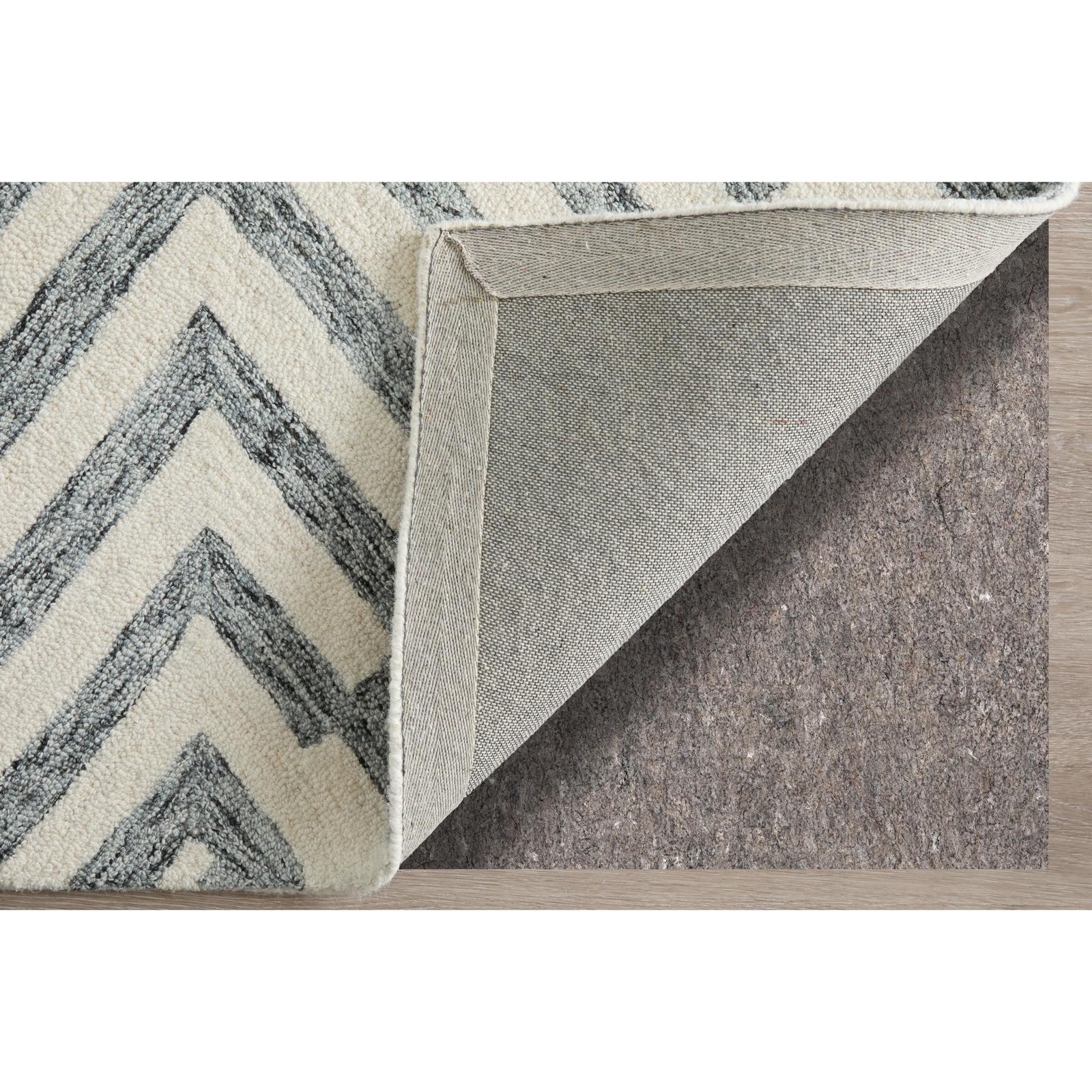 Feizy Wallace 8A42F Modern Geometric Rug in Gray/Ivory