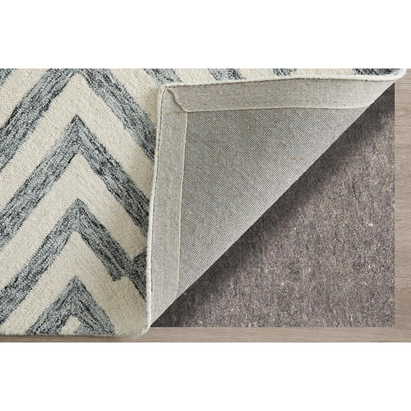 Feizy Wallace 8A42F Modern Geometric Rug in Gray/Ivory