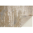 Feizy Aura 3567F Modern Abstract Rug in Ivory/Gold/Gray