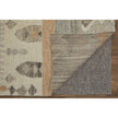 Feizy Kasbah 69FZF Transitional Moroccan Rug in Ivory/Gray/Orange