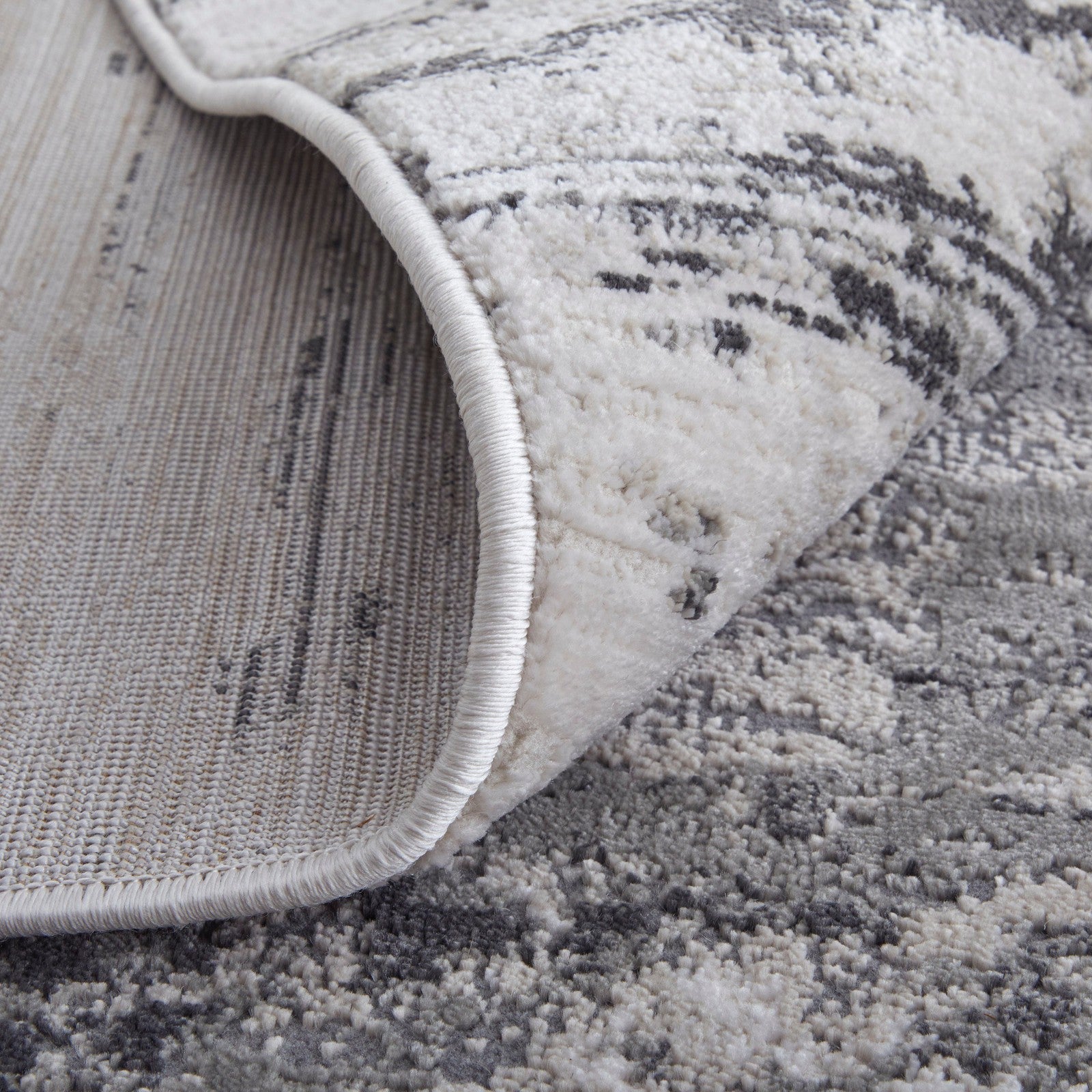 Feizy Prasad 39N9F Modern Abstract in Ivory/Gray/Taupe