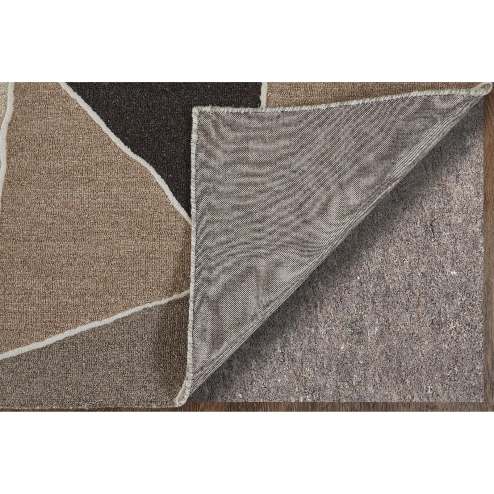 Feizy Kimball 8A33F Transitional Abstract Rug in Gray/Black/Brown