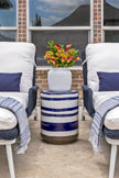 Belda Striped Outdoor Stool