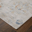 Feizy Pasha 39M9F Transitional Floral & Botanical in Taupe/Ivory/Blue