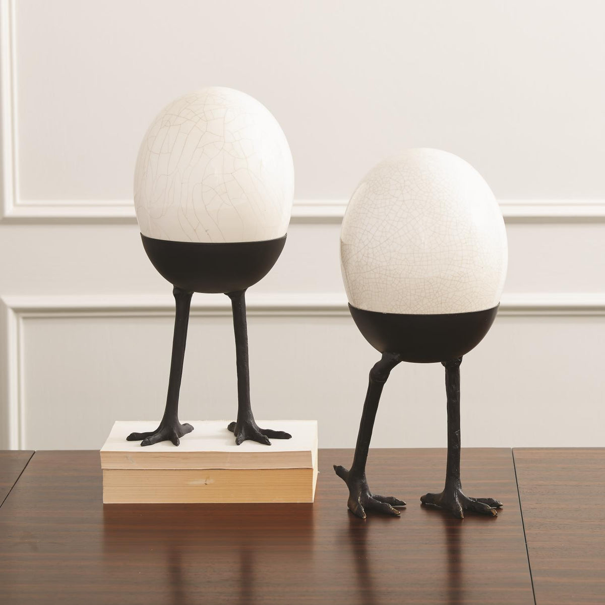 Global Views Ostrich Egg on Legs