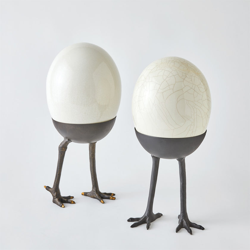 Global Views Ostrich Egg on Legs