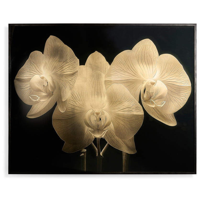 Jonathan Charles Gold Orchid Artwork