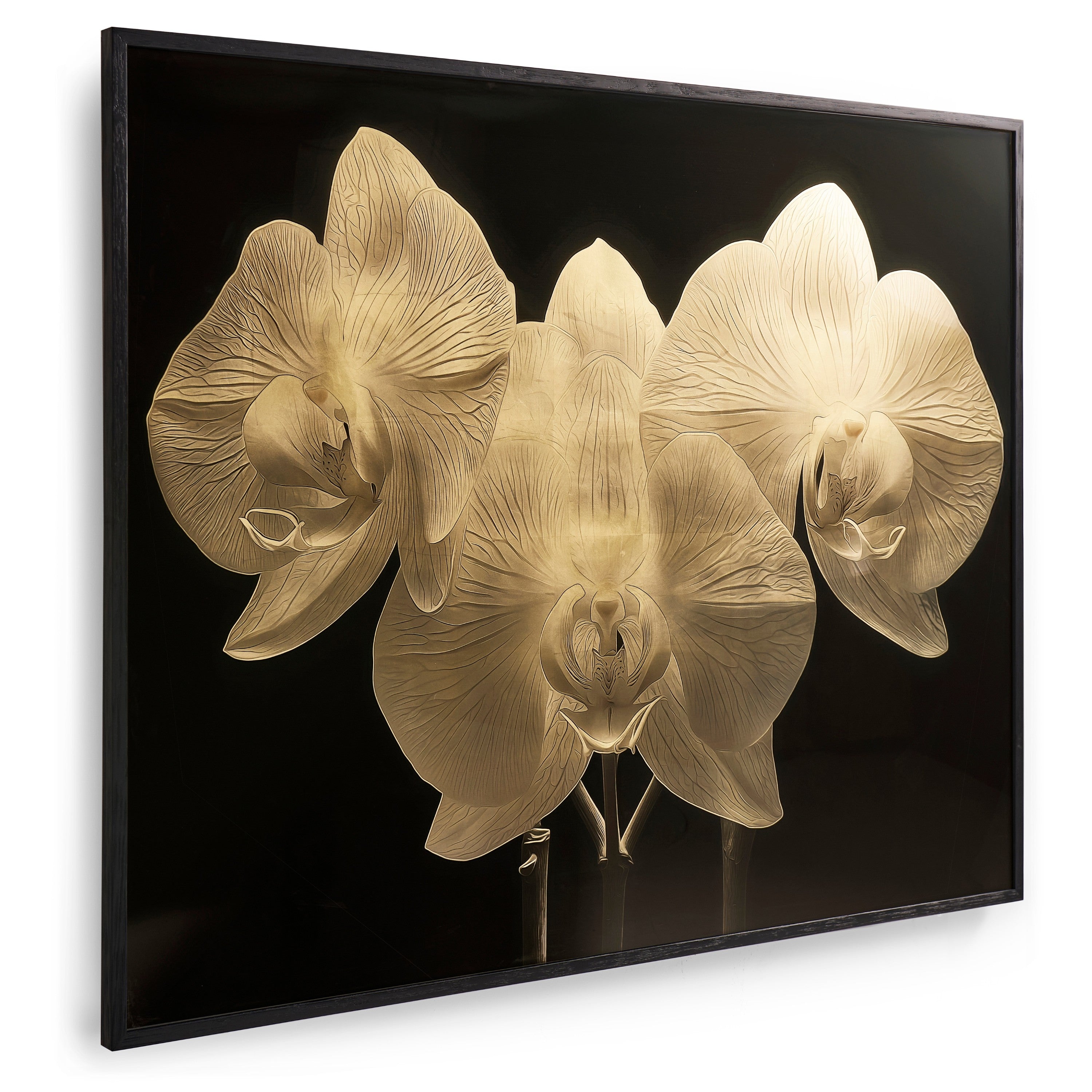 Jonathan Charles Gold Orchid Artwork