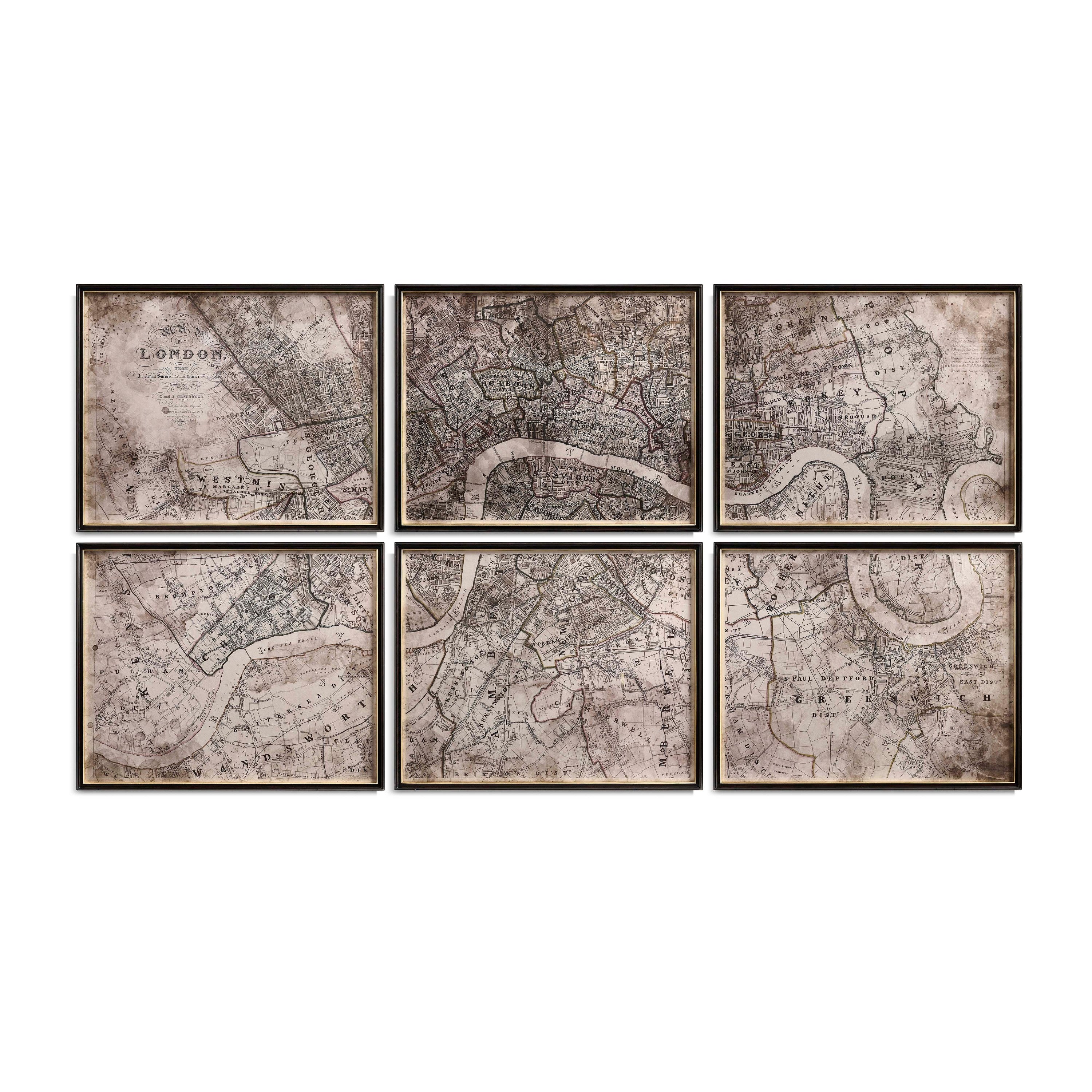 Jonathan Charles Districts of the Metropolis - Set of 6