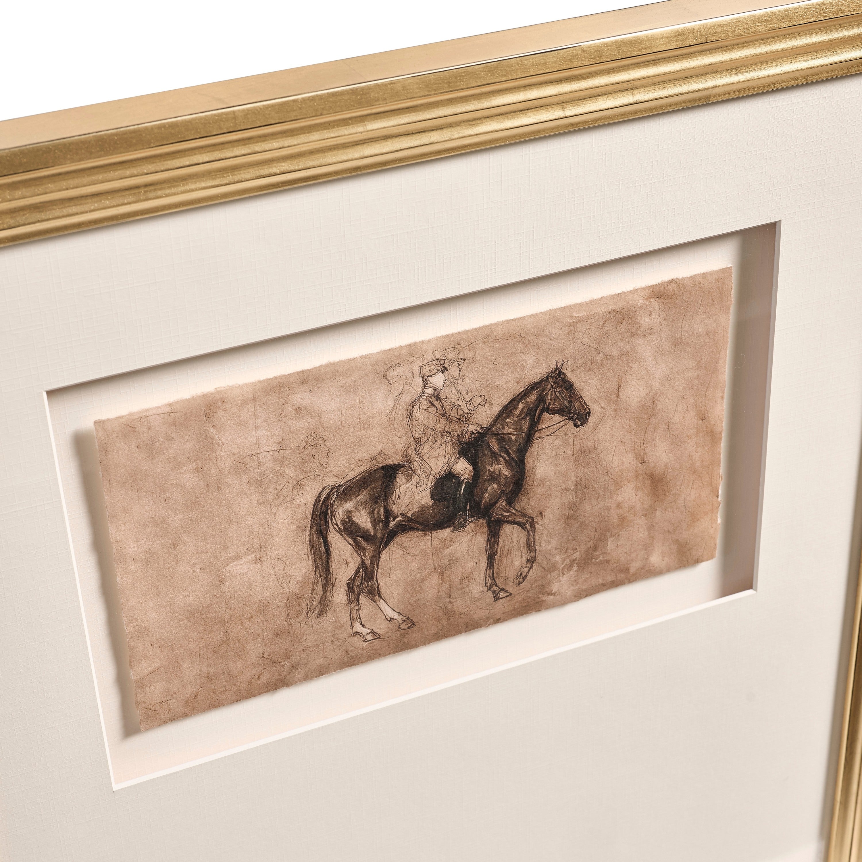 Jonathan Charles Equestrian Lines in Motion - Set of 4