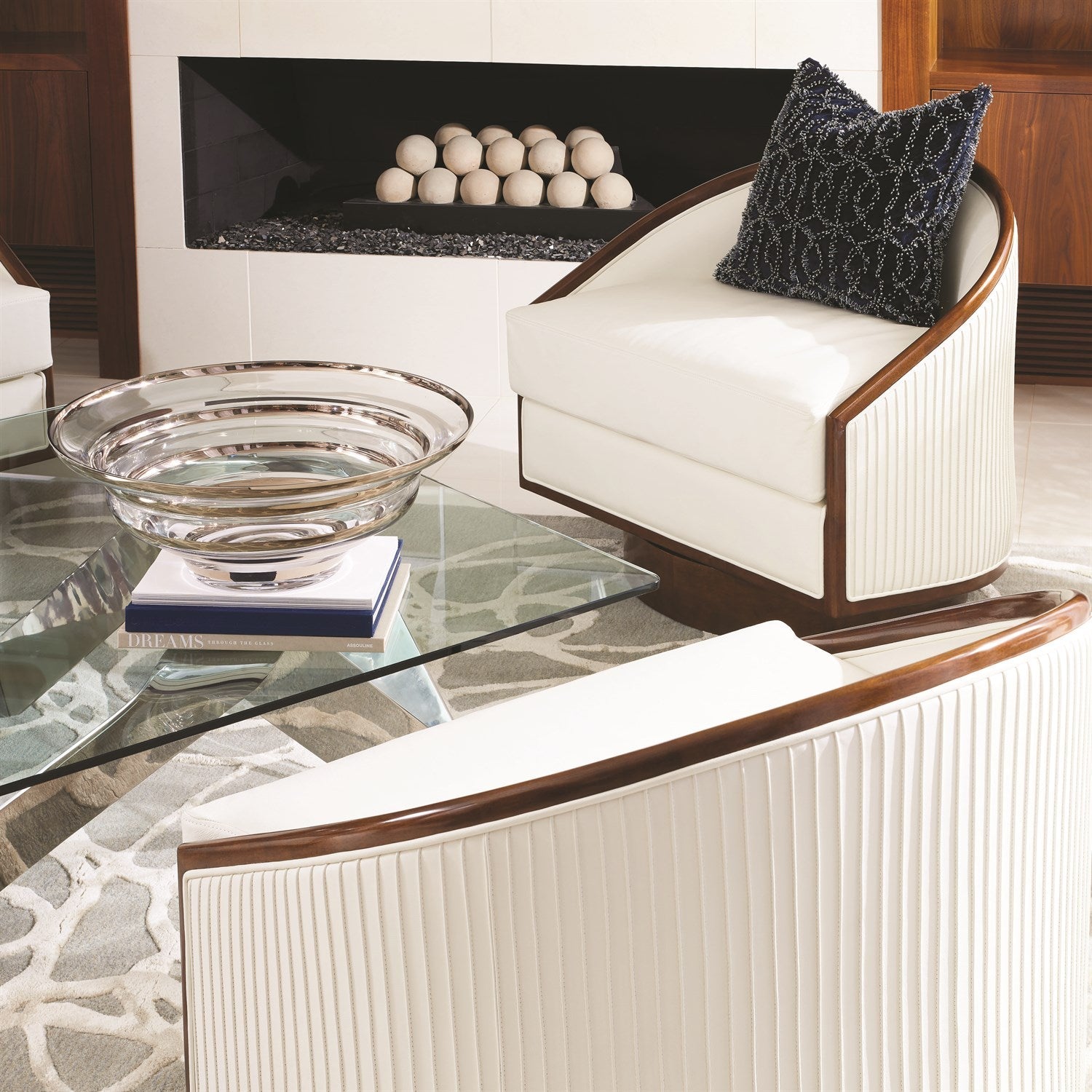 Global Views Scribble Rug - Grey/Ivory