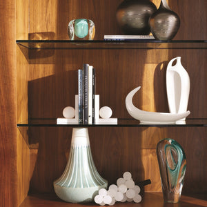 Global Views Striped Flair Vase & Bowl - Lambs Ear