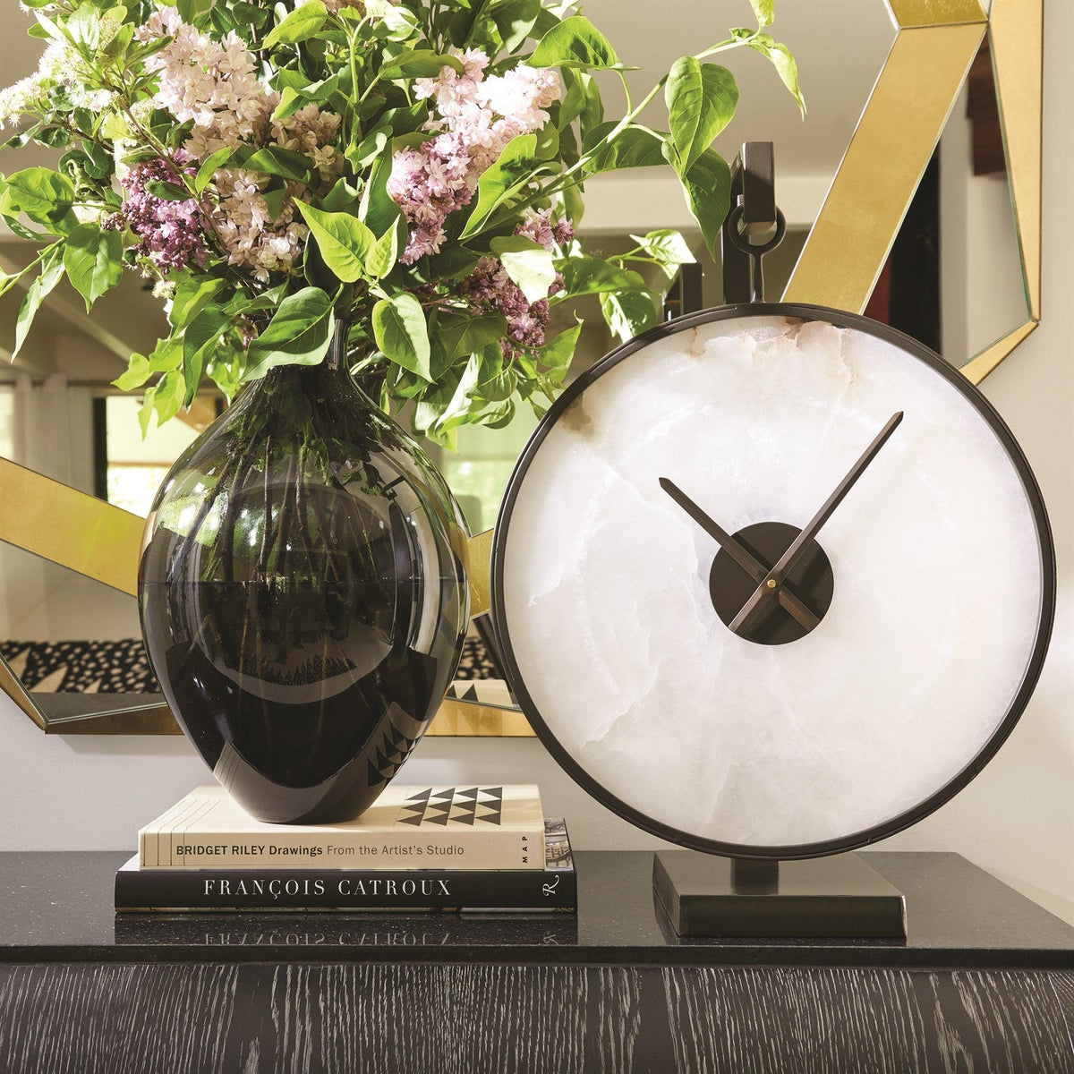 Global Views Grey Amphora Glass Vase