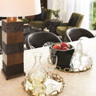 Global Views Multi Facet Crystal Bowl - Grey