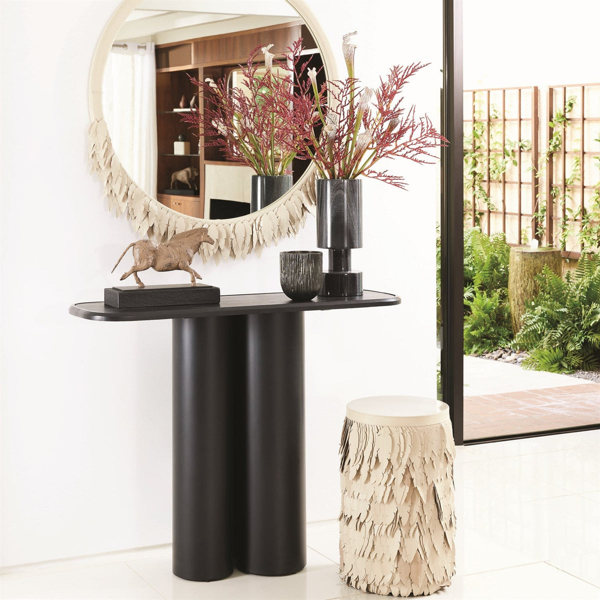 Global Views Emily Mirror - Ivory