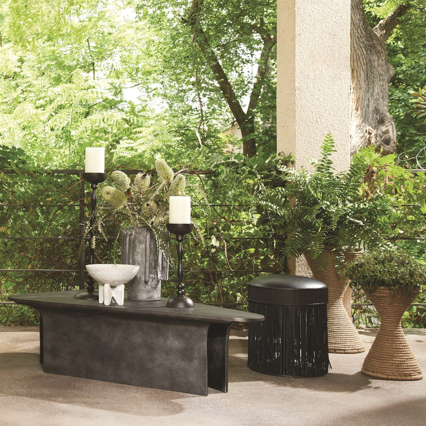 Global Views Normandie and Bretagne Vase - Dark Grey