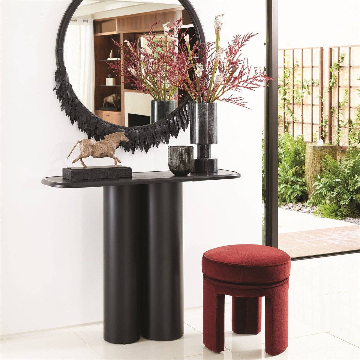 Global Views Emily Mirror - Black
